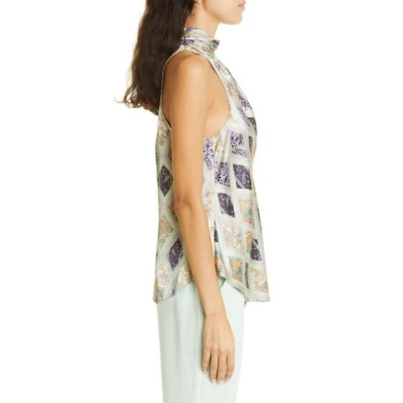 Cinq à Sept Adalynn Print Sleeveless Turtleneck Medium NEW $325 - Picture 13 of 14